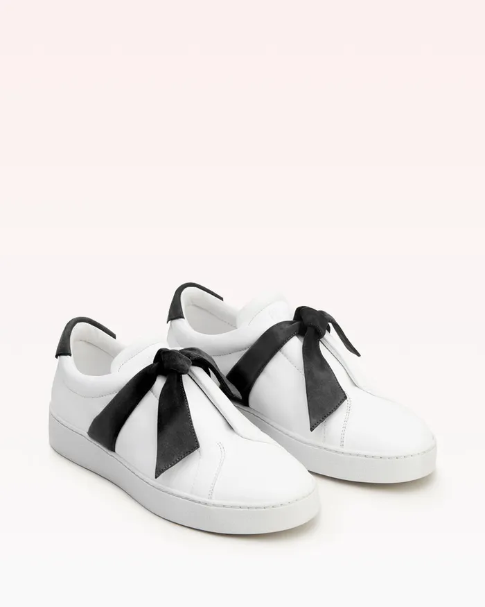 Sneakers Women Alexandre Birman Clarita Sneaker Suede Black and White Luxury Sneakers For Casual Outfits 8211 Italian Made Shoes Black
