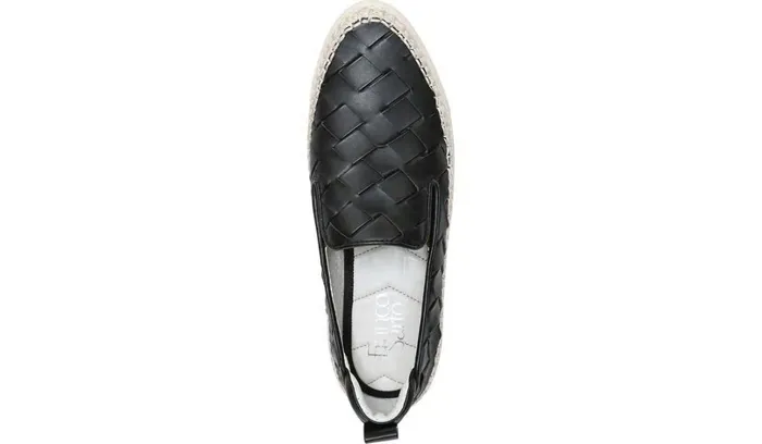 Sneakers Women Franco Sarto Franco Homer 3 Platform Slip On Sneaker Black Faux Leather