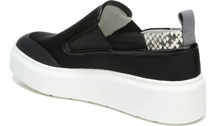 Sneakers Women Franco Sarto Franco Lazer Platform Slip On Sneaker Black Fabric