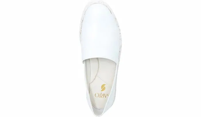 Sneakers Women Franco Sarto Sarto Derek Slip On White Leather
