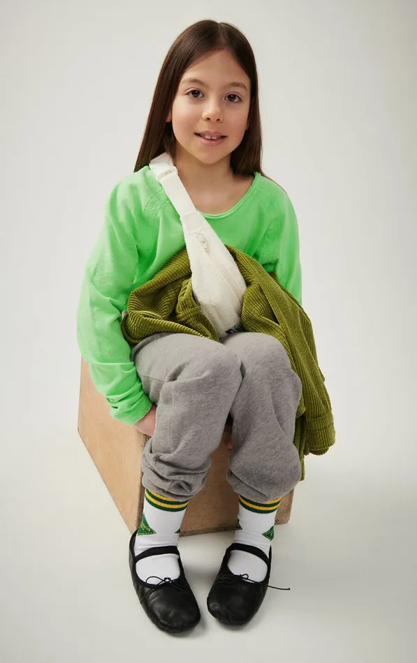 Socks Clypsun Green And Yellow Striped Kids American Vintage Socks Clypsun Green And Yellow Striped Kids American Vintage