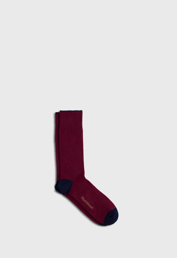 Socks Mens Paulstuart Solid Color Sock Blue