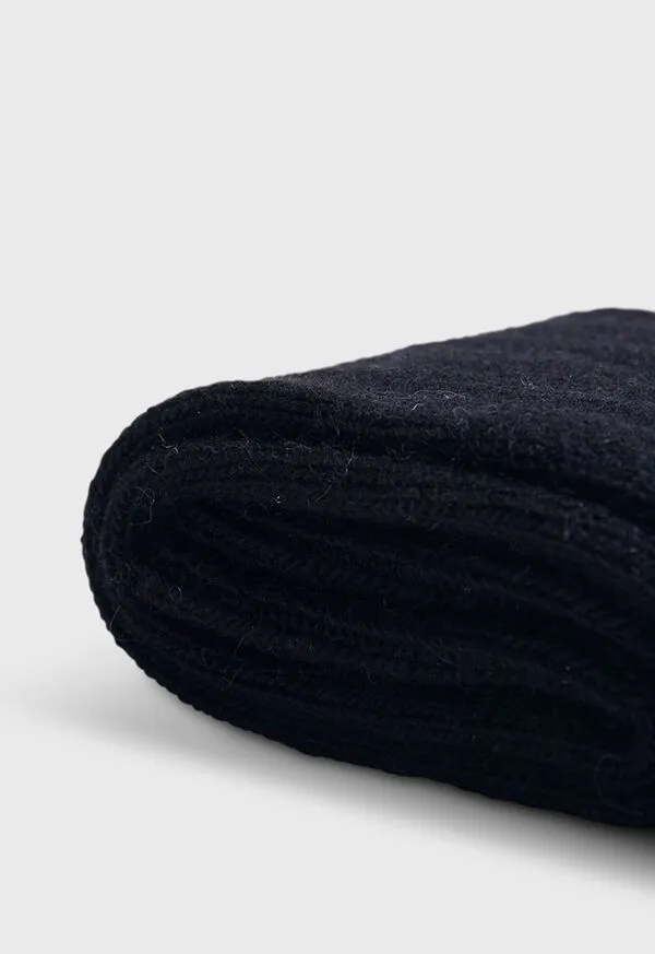 Socks Paulstuart Mens Cashmere Blend Ribbed Sock Brown Heather