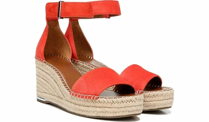 Spadrilles Women Franco Sarto Franco Clemens Espadrille Wedge Sandal Tangel Suede