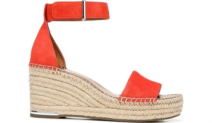 Spadrilles Women Franco Sarto Franco Clemens Espadrille Wedge Sandal Tangel Suede
