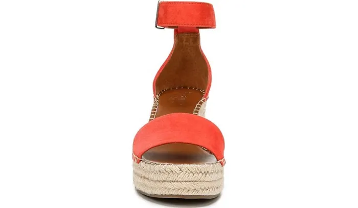Spadrilles Women Franco Sarto Franco Clemens Espadrille Wedge Sandal Tangel Suede