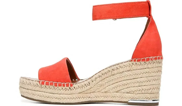 Spadrilles Women Franco Sarto Franco Clemens Espadrille Wedge Sandal Tangel Suede