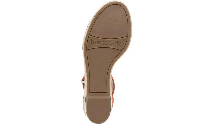 Spadrilles Women Franco Sarto Franco Clemens Espadrille Wedge Sandal Tangel Suede