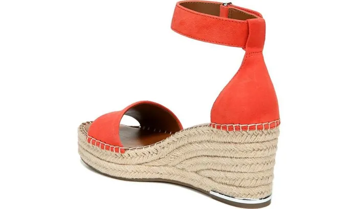 Spadrilles Women Franco Sarto Franco Clemens Espadrille Wedge Sandal Tangel Suede