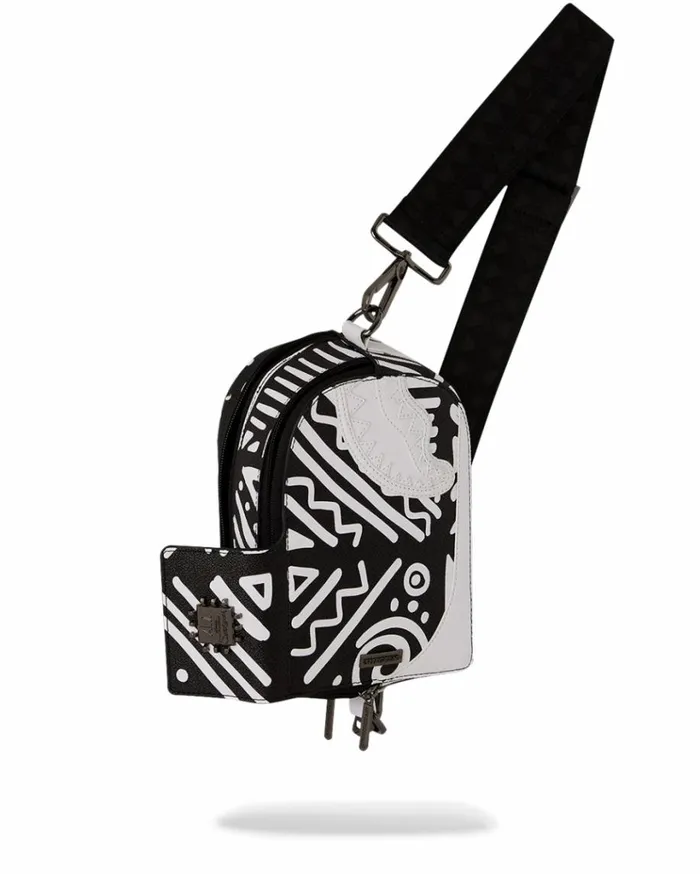 SPRAYGROUND AI8 AFRICAN INTELLIGENCE 8211 ORIGIN STORY BACKPACK SLING Bags