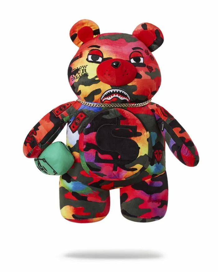SPRAYGROUND CAMOBURST MONEYBEAR TEDDYBEAR BACKPACK Bags
