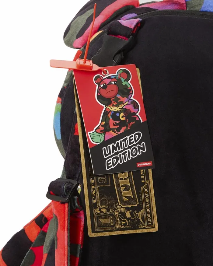 SPRAYGROUND CAMOBURST MONEYBEAR TEDDYBEAR BACKPACK Bags