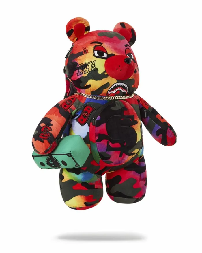 SPRAYGROUND CAMOBURST MONEYBEAR TEDDYBEAR BACKPACK Bags