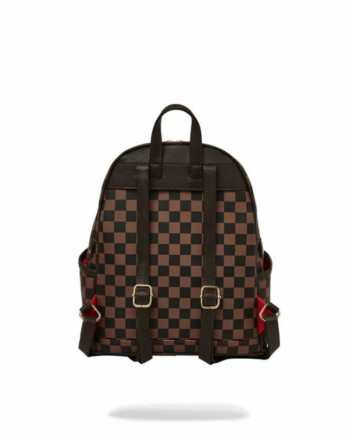 SPRAYGROUND EXTERIOR GOLD ZIP POCKET SHARKS IN PARIS SAVAGE BACKPACK Bags