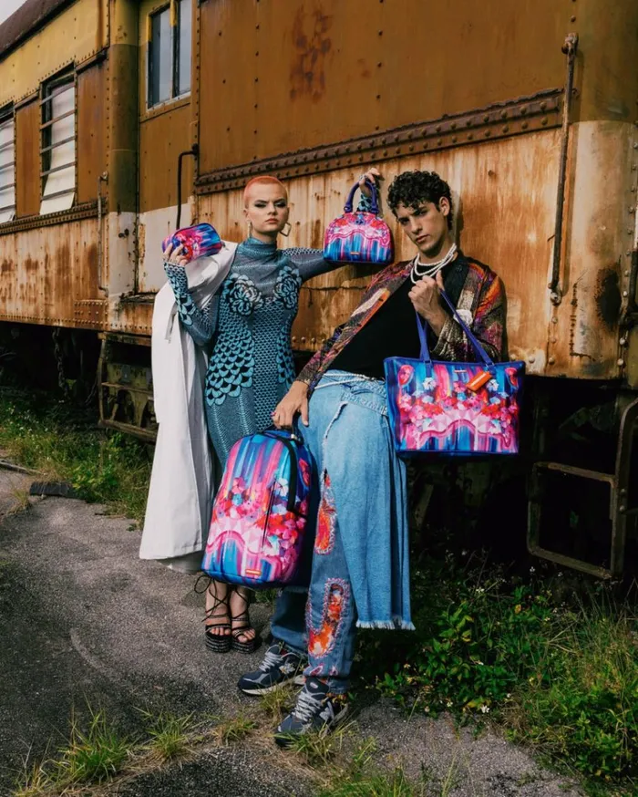 SPRAYGROUND FLORA BOTANICA SHARK HANDBAG Bags
