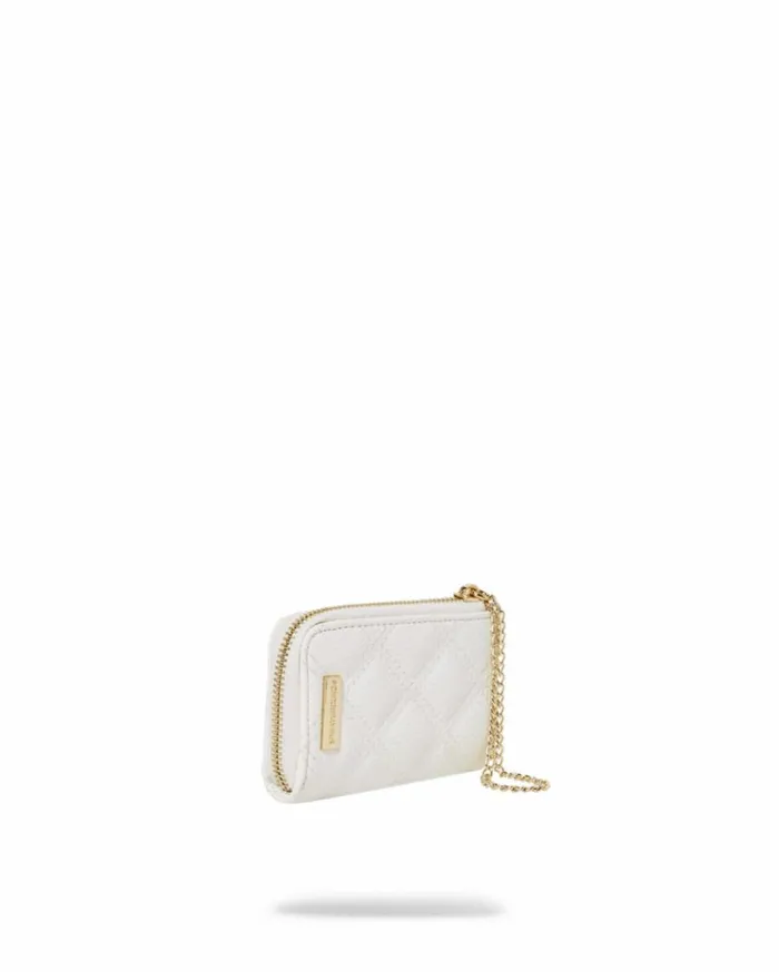 SPRAYGROUND RIVIERA LE BLANC GOLD CHAIN SHARK WALLET Bags