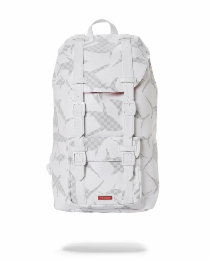 SPRAYGROUND SHARK CHECK WHITE HILLS BACKPACK Bags