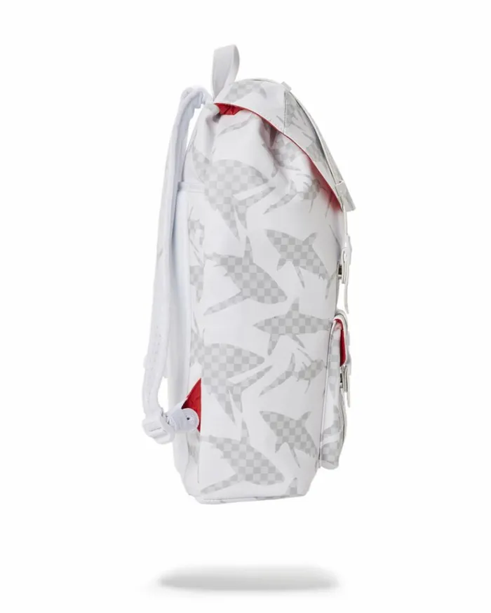 SPRAYGROUND SHARK CHECK WHITE HILLS BACKPACK Bags