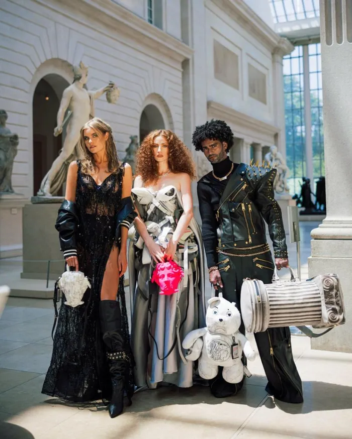 SPRAYGROUND THE MET CANOVA MEDUSA HANDBAG MARBLE Bags