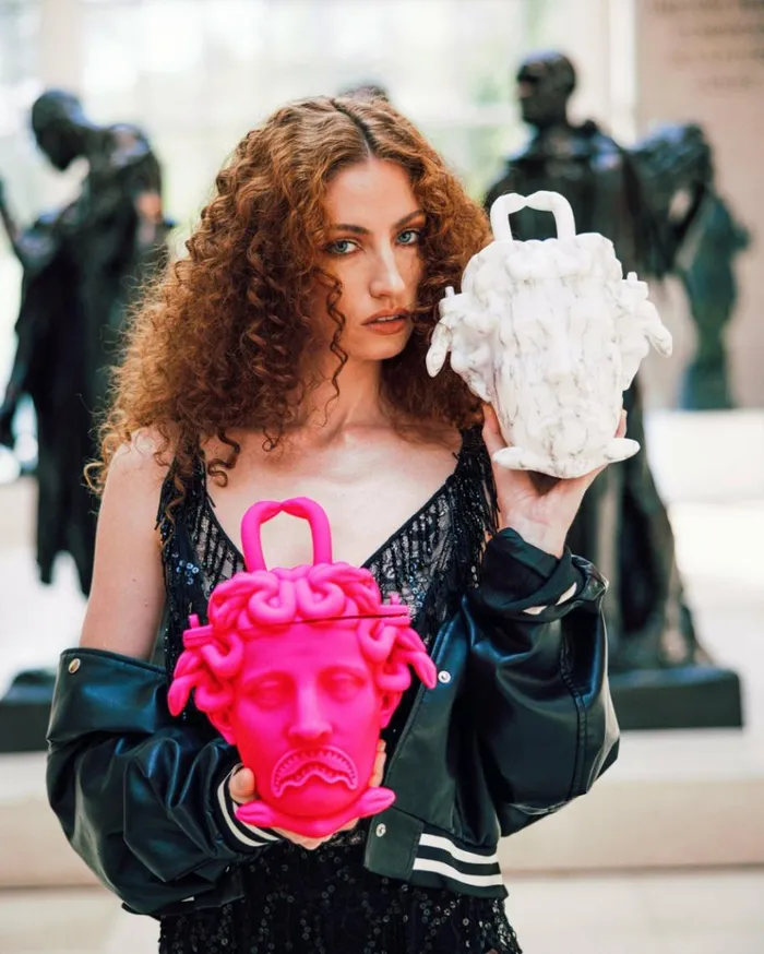 SPRAYGROUND THE MET CANOVA MEDUSA HANDBAG MARBLE Bags