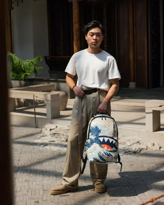 SPRAYGROUND THE MET HOKUSAI GREAT WAVE BACKPACK Bags