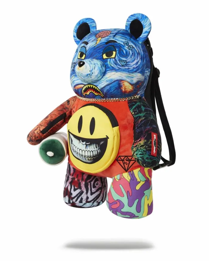 SPRAYGROUND VILLAIN MONEY BEAR TEDDYBEAR RON ENGLISH EDITION BACKPACK Bags