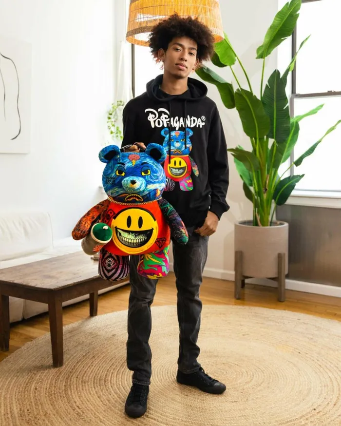 SPRAYGROUND VILLAIN MONEY BEAR TEDDYBEAR RON ENGLISH EDITION BACKPACK Bags