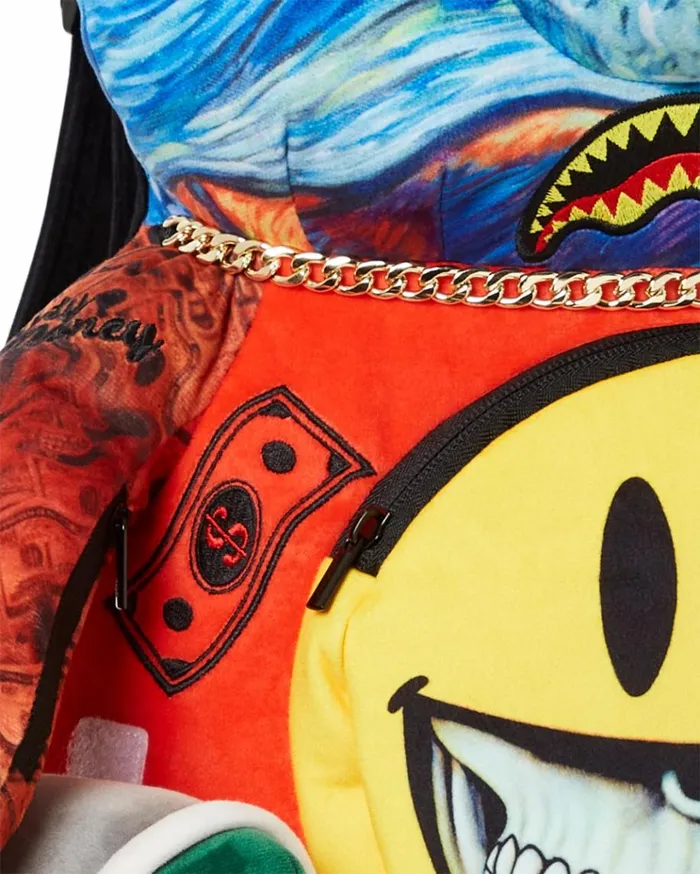 SPRAYGROUND VILLAIN MONEY BEAR TEDDYBEAR RON ENGLISH EDITION BACKPACK Bags
