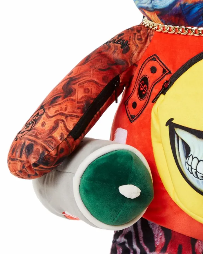 SPRAYGROUND VILLAIN MONEY BEAR TEDDYBEAR RON ENGLISH EDITION BACKPACK Bags