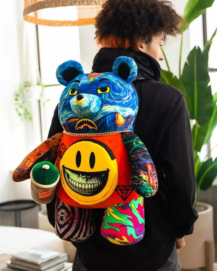SPRAYGROUND VILLAIN MONEY BEAR TEDDYBEAR RON ENGLISH EDITION BACKPACK Bags