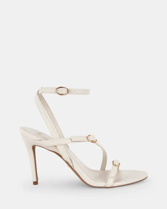 Stilettos NOVO Shoes Women NOLAN CREAM Open Toe Heels