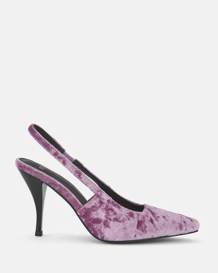 Stilettos ZUZIE PURPLE VELVET NOVO Shoes Women