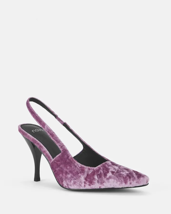 Stilettos ZUZIE PURPLE VELVET NOVO Shoes Women
