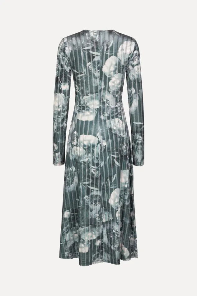Stine Goya Dresses Blackley Dress 8211 Metalized Peonies 8211 Women