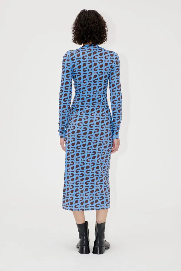 Stine Goya Dresses Pullover Long Sleeve Midi Dress 8211 SG Logo 8211 Women