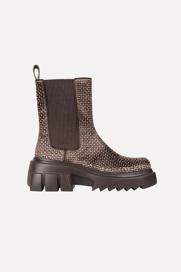 Stine Goya Exclusives Hybrid Crystalized Wedge 8211 Chocolate 8211 Women