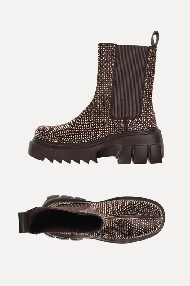 Stine Goya Exclusives Hybrid Crystalized Wedge 8211 Chocolate 8211 Women