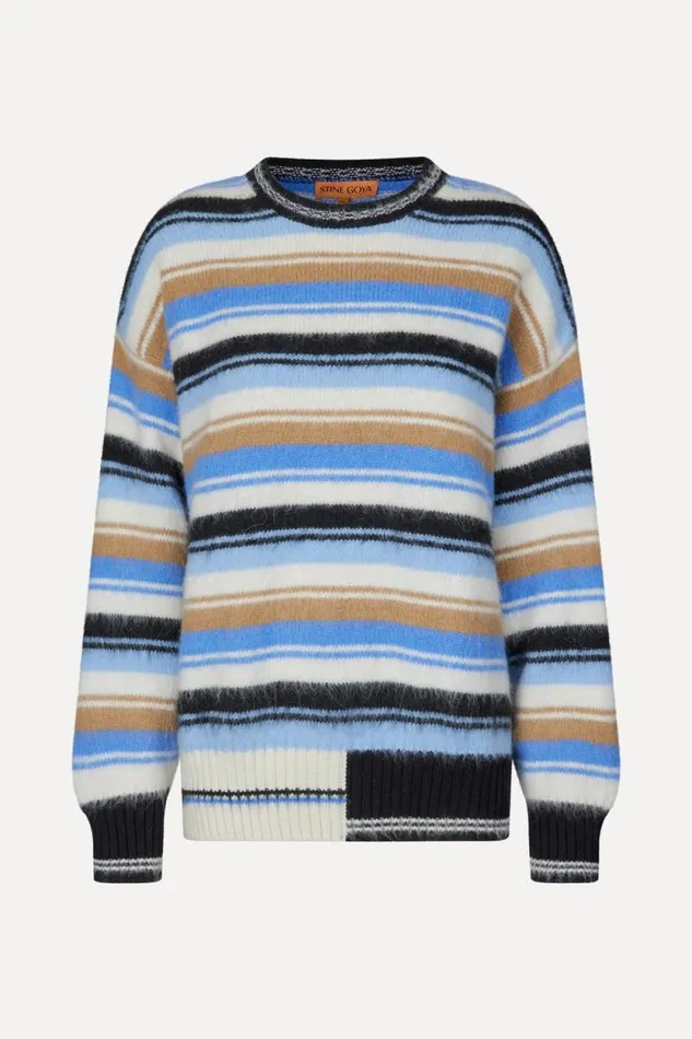 Stine Goya Knitwear SGShea Sweater 8211 Classic Stripe 8211 Women