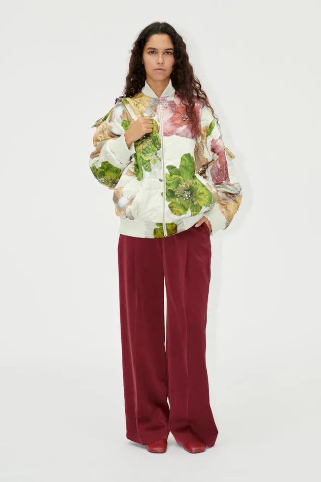 Stine Goya Outerwear SGNorea Jacket 8211 Poppies Bloom 8211 Women