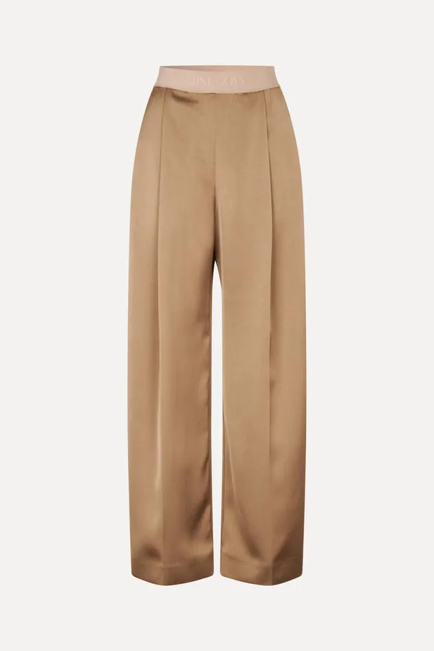 Stine Goya Pants Wide Leg Long Pants 8211 Tiger039s Eye 8211 Women