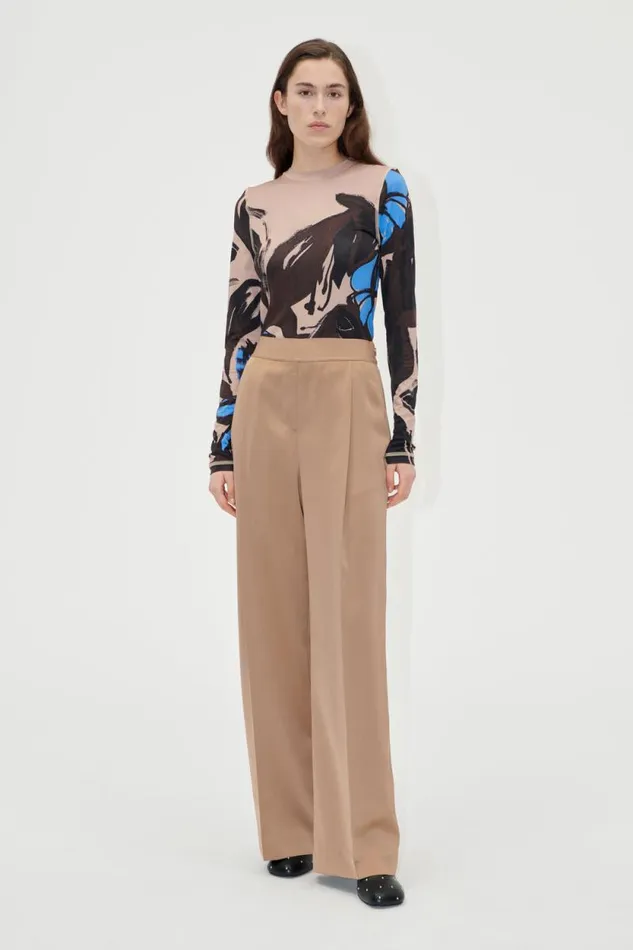 Stine Goya Pants Wide Leg Long Pants 8211 Tiger039s Eye 8211 Women