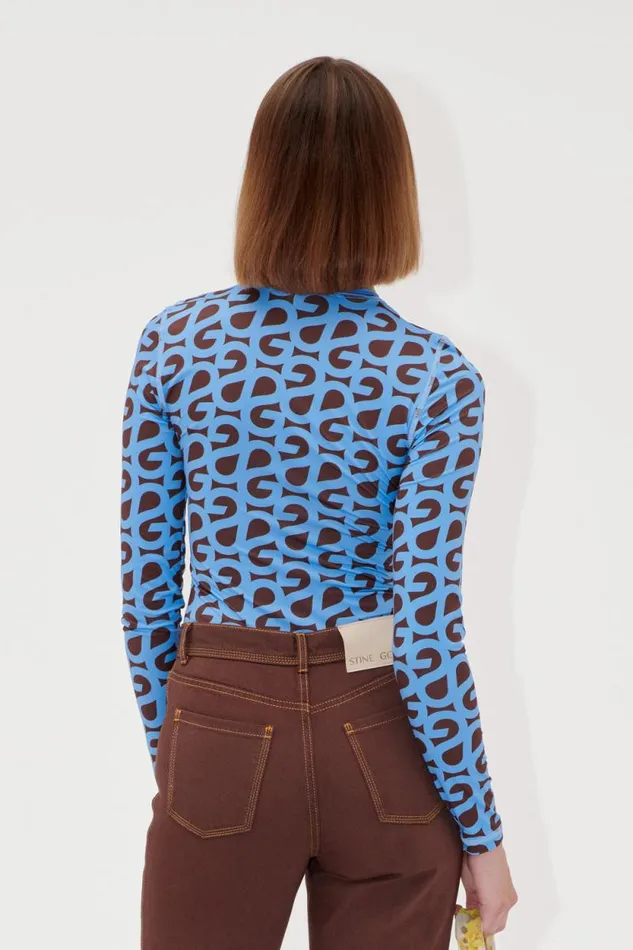 Stine Goya Tops and Shirts Elastic Long Sleeve Top 8211 SG Logo 8211 Women