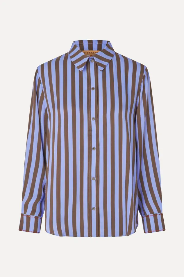 Stine Goya Tops and Shirts Long Sleeve Shirt 8211 Embroidery Stripe 8211 Women