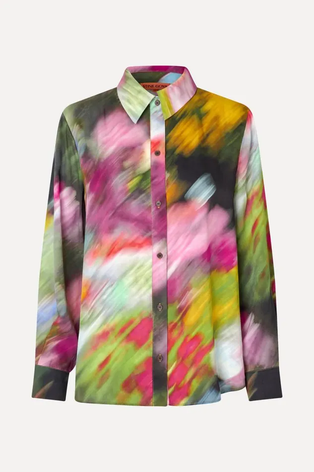 Stine Goya Tops and Shirts Long Sleeve Shirt 8211 Liquid Floral 8211 Women