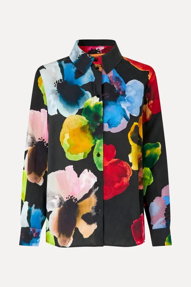 Stine Goya Tops and Shirts Long Sleeve Shirt 8211 Watercolor Bloom 8211 Women