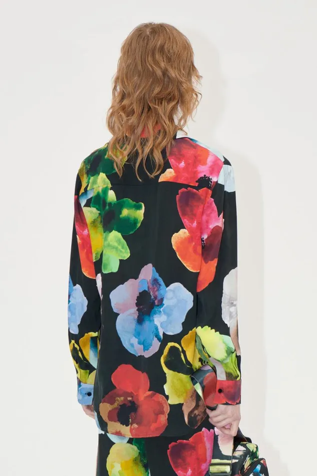 Stine Goya Tops and Shirts Long Sleeve Shirt 8211 Watercolor Bloom 8211 Women