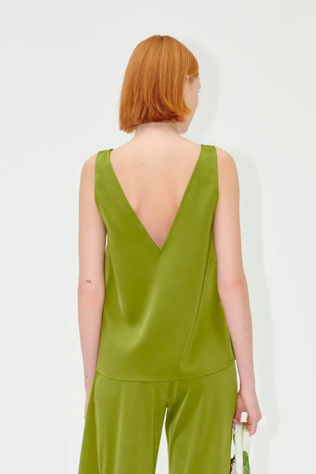 Stine Goya Tops and Shirts SGElanor Top 8211 Olive 8211 Women