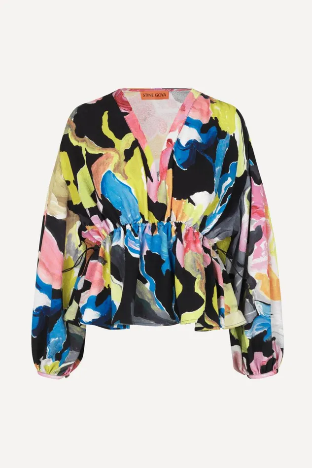 Stine Goya Tops and Shirts Toni Top 8211 Artistic Floral 8211 Women