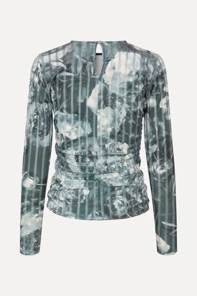 Stine Goya Tops and Shirts Vanessa Blouse 8211 Metalized Peonies 8211 Women