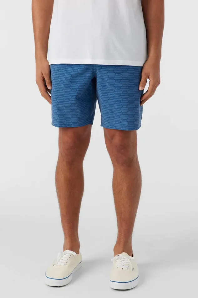 STOCKTON PRINT ELASTIC WAIST 18034 HYBRID SHORTS Copen Blue Men O039NEILL Clothing
